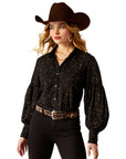 Ariat Blinged Out Horseshoe Blouse