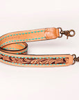 American Darling ADSTF102A Hand Tooled Genuine Leather Crossbody Handle Strap For Bags