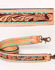 American Darling ADSTF102A Hand Tooled Genuine Leather Crossbody Handle Strap For Bags