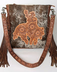 American Darling Hand Tooled Genuine Leather Women Bag Western Handbag Purse