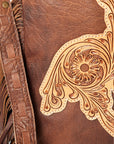 American Darling Hand Tooled Genuine Leather Women Bag Western Handbag Purse