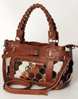 American Darling Hair On Genuine Leather Women Bag Western Handbag Purse