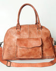 Never Mind Nmbg133B Tote Vintage Handmade Genuine Cowhide Leather Women Bag Western Handbag Purse