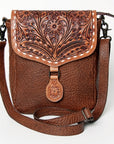American Darling ADBGZ594A Cross Body Hand Tooled Genuine Leather women bag western handbag purse