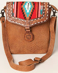 American Darling ADBGZ594B Cross Body Hand Tooled Saddle Blanket Genuine Leather women bag western handbag purse