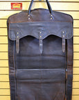23“W x 20“H x 7“D Garment Bag Leather Regular Size