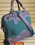 Professional Satchel Laptop Briefcase Bag Leather Canvas