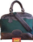 Professional Satchel Laptop Briefcase Bag Leather Canvas