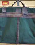 24“W x 20“H x 8“D Garment Bag Leather Canvas Large
