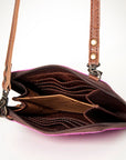 American Darling Hair On Genuine Leather Women Bag Western Handbag Purse
