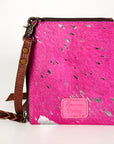 American Darling Hair On Genuine Leather Women Bag Western Handbag Purse