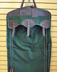 23“W x 20“H x 7“D Garment Bag Leather Canvas Regular Size