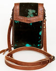 American Darling Cell Phone Holder Hair On Genuine Leather women bag western handbag purse