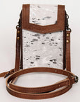 American Darling Cell Phone Holder Hair On Genuine Leather women bag western handbag purse