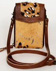 American Darling Cell Phone Holder Hair On Genuine Leather women bag western handbag purse