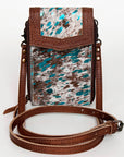 American Darling Cell Phone Holder Hair On Genuine Leather women bag western handbag purse