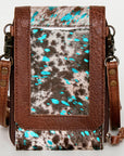 American Darling Cell Phone Holder Hair On Genuine Leather women bag western handbag purse