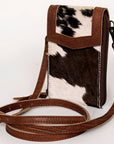 American Darling Cell Phone Holder Hair On Genuine Leather women bag western handbag purse