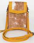American Darling Cell Phone Holder Hair On Genuine Leather women bag western handbag purse