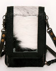 American Darling Cell Phone Holder Hair On Genuine Leather women bag western handbag purse