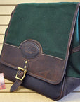 11”W x 12”H x 6”D Hunting Field Bag Leather Canvas