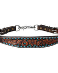 Bar H Equine Genuine Western American Leather Horse Premium Headstall & Breast Collar Set