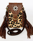 American Darling Cell Phone Holder Hair On Genuine Leather women bag western handbag purse