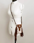 American Darling Cell Phone Holder Hair On Genuine Leather women bag western handbag purse