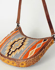 American Darling Hand Tooled Saddle Blanket Genuine Leather Women Bag Western Handbag Purse
