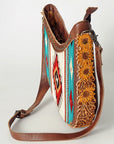 American Darling Hand Tooled Saddle Blanket Genuine Leather Women Bag Western Handbag Purse