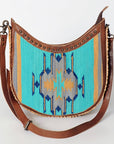 American Darling Hand Tooled Saddle Blanket Genuine Leather Women Bag Western Handbag Purse