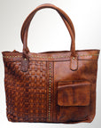 Never Mind Nmbgm118 Tote Vintage Handmade Genuine Cowhide Leather Women Bag Western Handbag Purse