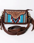 American Darling Small Crossbody Hand Tooled Saddle Blanket Genuine Leather women bag western handbag purse