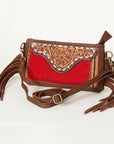American Darling Small Crossbody Hand Tooled Saddle Blanket Genuine Leather women bag western handbag purse