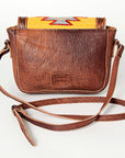 American Darling Hand Tooled Saddle Blanket Genuine Leather Women Bag Western Handbag Purse