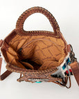 ADBG827B American Darling Hand Tooled Saddle Blanket Genuine Leather Women Bag Western Handbag Purse