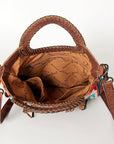 ADBG827C American Darling Hand Tooled Saddle Blanket Genuine Leather Women Bag Western Handbag Purse