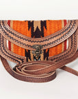 ADBG829D American Darling Hand Tooled Saddle Blanket Genuine Leather Women Bag Western Handbag Purse