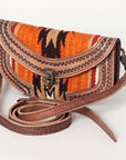 ADBG829D American Darling Hand Tooled Saddle Blanket Genuine Leather Women Bag Western Handbag Purse