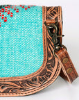 ADBG829F American Darling Hand Tooled Saddle Blanket Genuine Leather Women Bag Western Handbag Purse