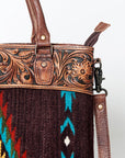American Darling ADBG835A Tote Hand Tooled Saddle Blanket Genuine Leather women bag western handbag purse