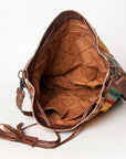 American Darling ADBG574D1 Large Crossbody Saddle Blanket Hair On Genuine Leather Women Bag Western Handbag Purse