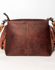 American Darling ADBGZ596 Crossbody Hand Tooled Hair-On Genuine Leather Women Bag Western Handbag Purse