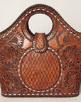 American Darling ADBGZ597 Tote Hand Tooled Genuine Leather Women Bag Western Handbag Purse
