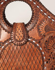 American Darling ADBGZ597 Tote Hand Tooled Genuine Leather Women Bag Western Handbag Purse