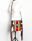American Darling ADBGZ599 Crossbody Saddle Blanket Genuine Leather Women Bag Western Handbag Purse