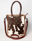 American Darling ADBGZ608 Tote Hair-On Genuine Leather Women Bag Western Handbag Purse