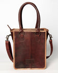 American Darling ADBGZ608 Tote Hair-On Genuine Leather Women Bag Western Handbag Purse