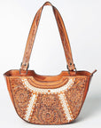 American Darling ADBGZ609 Tote Hand Tooled Genuine Leather Women Bag Western Handbag Purse