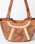 American Darling ADBGZ609 Tote Hand Tooled Genuine Leather Women Bag Western Handbag Purse